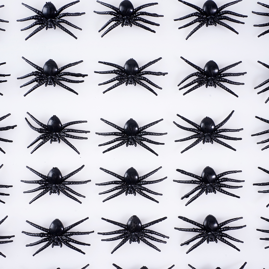 Декоративное украшение, Пауки, Черный, 4,8*2 см, 30 шт.