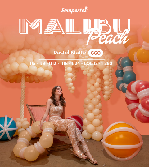 Шар (2''/5 см) ШДМ, Персик Малибу (660), макарунс, 100 шт.