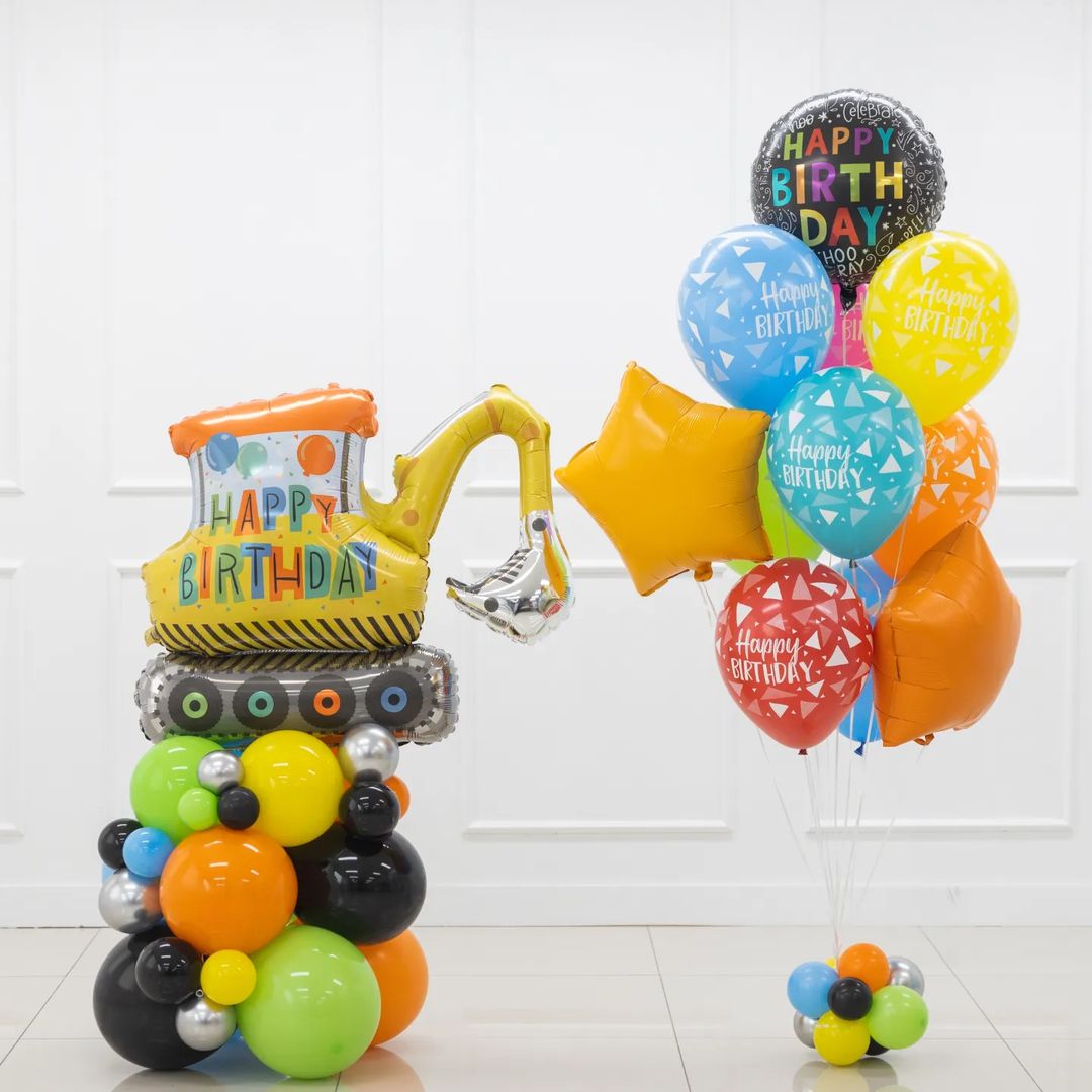 Шар (31''/79 см) Фигура, Экскаватор, 1 шт. в уп.