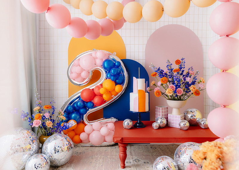 Шар (65''/165 см) Цифра, 2 Каркасная, 1 шт. в уп.