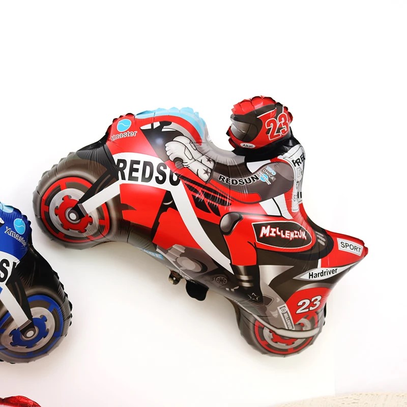 Шар (31''/79 см) Фигура, Мотоцикл, Красный, 1 шт.