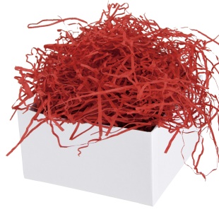 Наполнитель для коробок, бумага, Красный, 50 г.