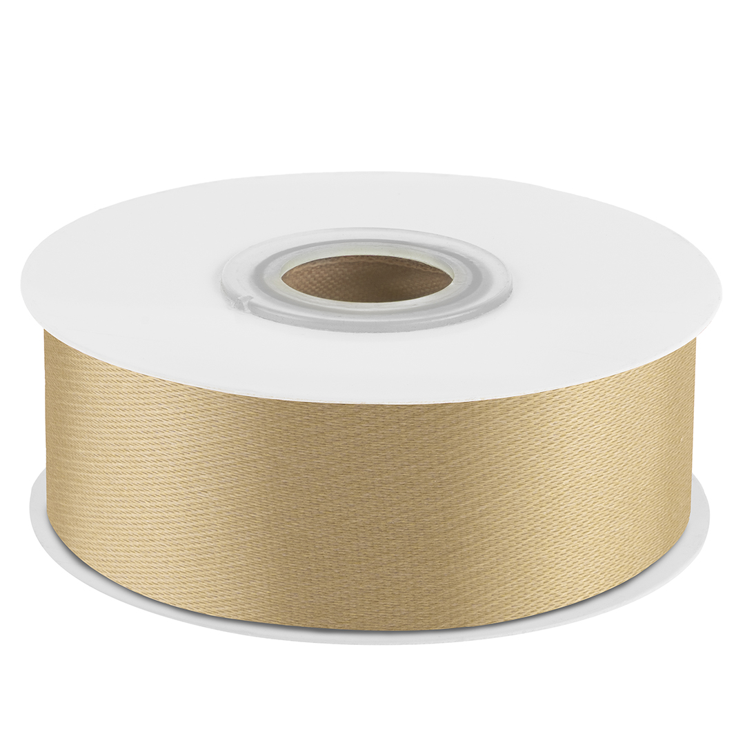 Лента атласная (2,5 см*22,85 м) Золото, 1 шт.