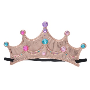 Корона тканевая, Принцесса, Укрась ее сама, Розовое Золото, 1 шт. 