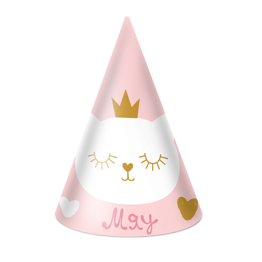 Колпаки, Котенок Принцесса, 6 шт. в упак. 