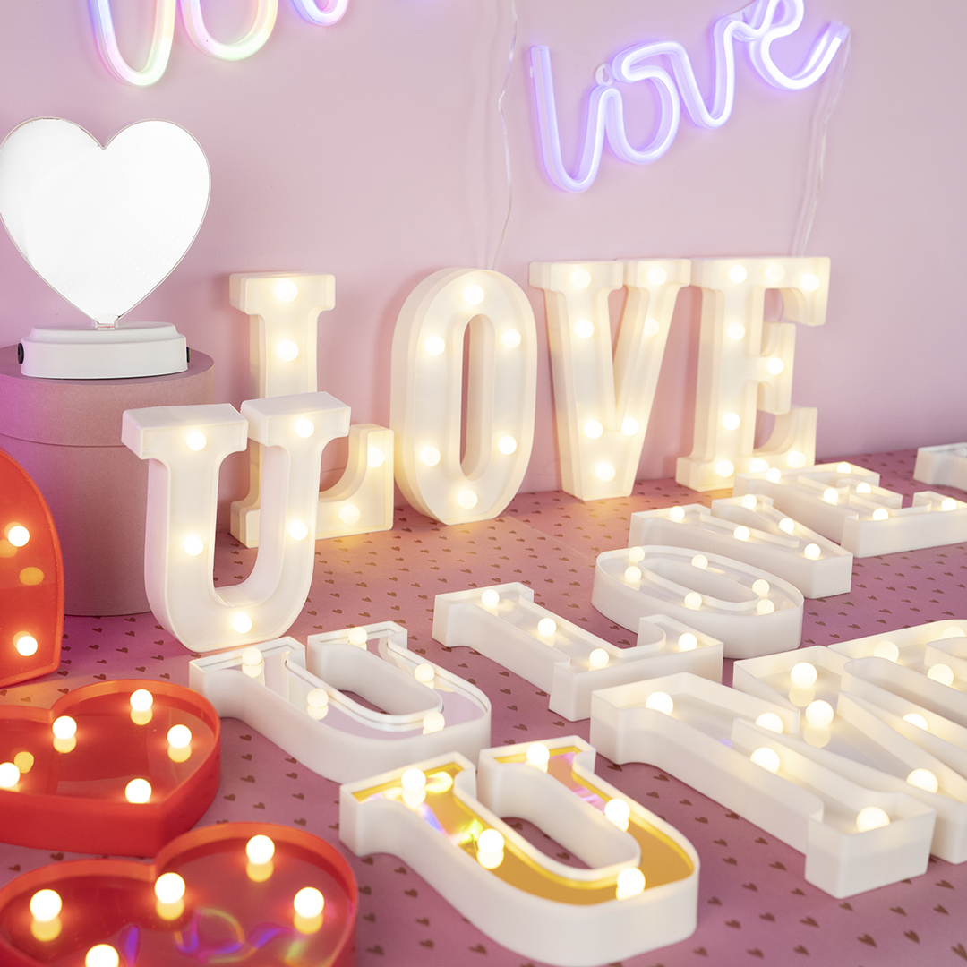 Набор световых фигур Love, 16 см. Белый, 1 шт.