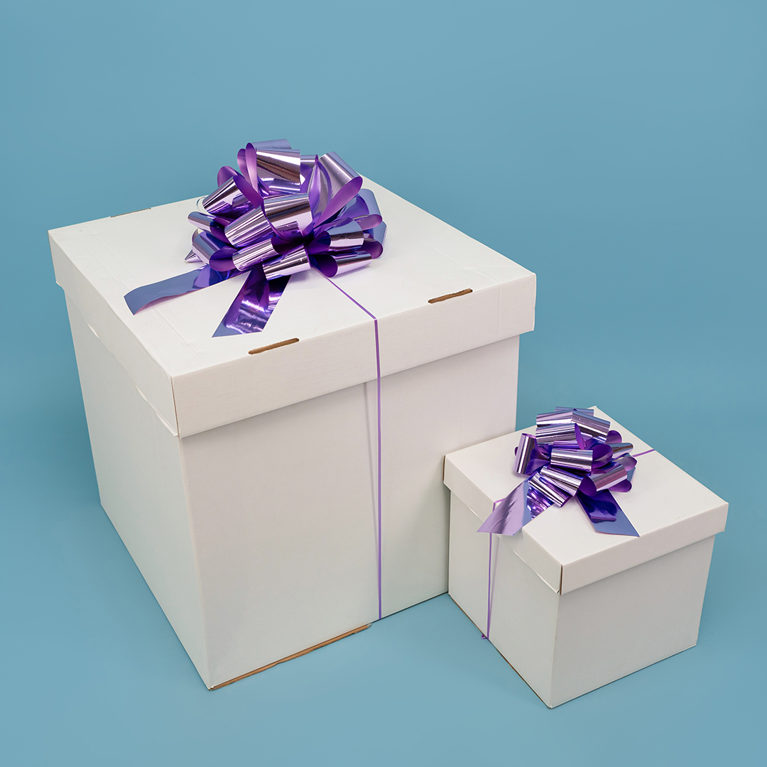 Бант Шар, Лаванда, Металлик, 21 см, 1 шт. в упак. 