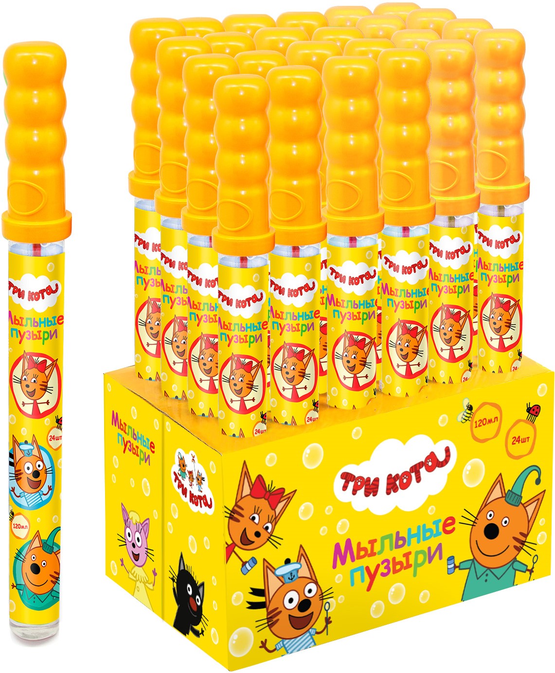 Мыльные пузыри Меч, Три Кота, 120 мл. 1 шт.