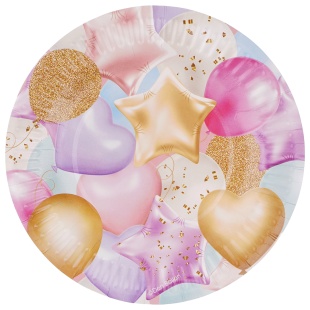 Тарелки (7''/18 см) Праздничные шарики, 6 шт.