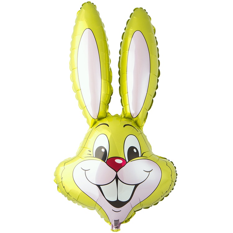 Шар (35''/89 см) Фигура, Заяц, Светло-зеленый, 1 шт.