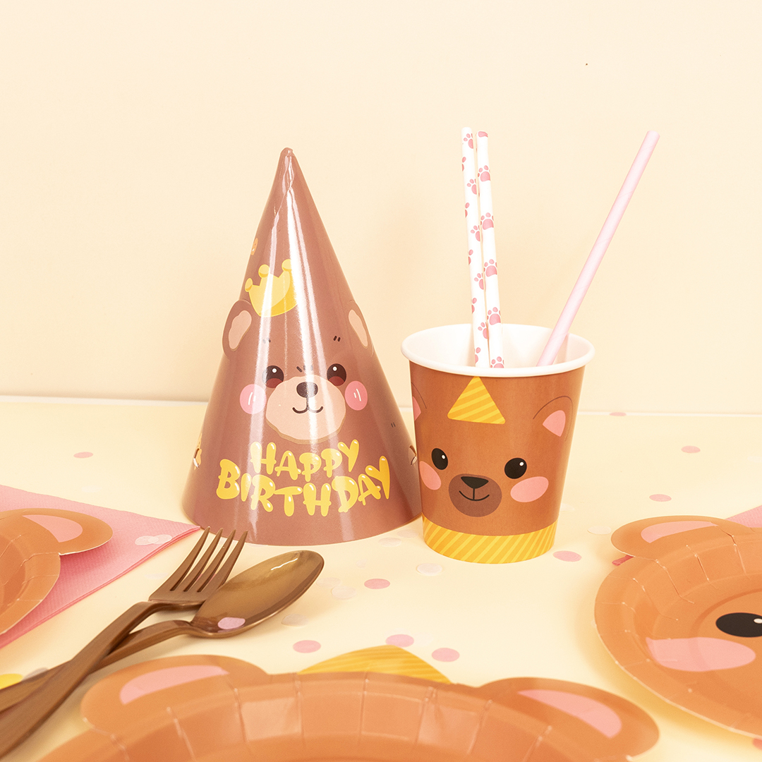 Стаканы (250 мл) Мишка, 6 шт.