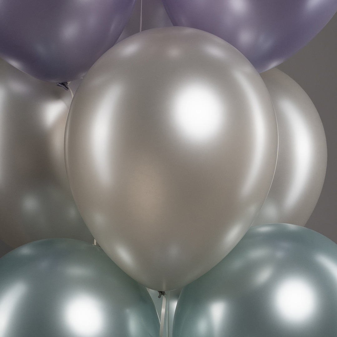 Шар (12''/30 см), Кремовый жемчуг  (873), шелк, 12 шт.