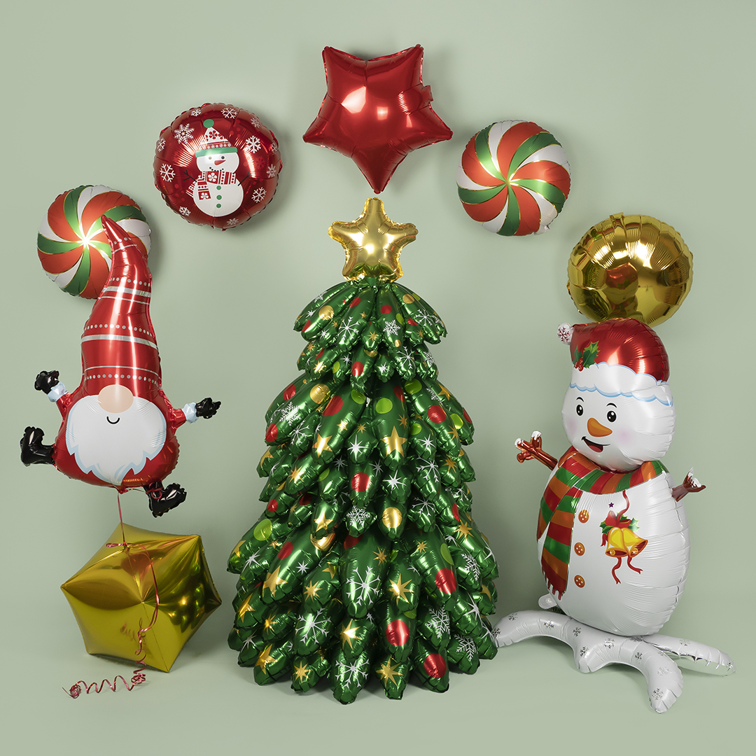 Шар (31''/79 см) Фигура, Новогодний гном, 1 шт.