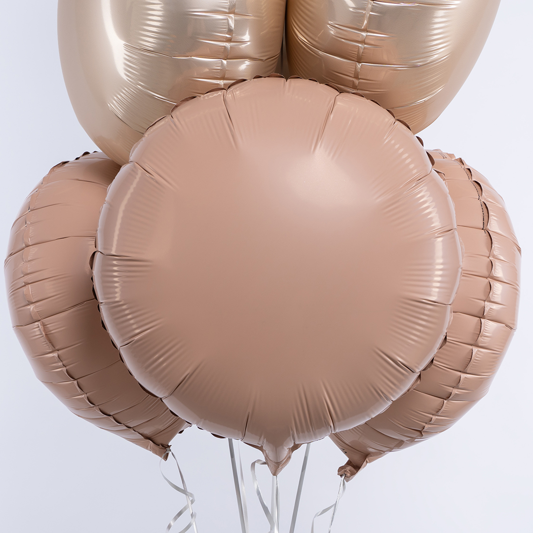 Шар (18''/46 см) Круг, Винтажная роза, Матовый, 1 шт.