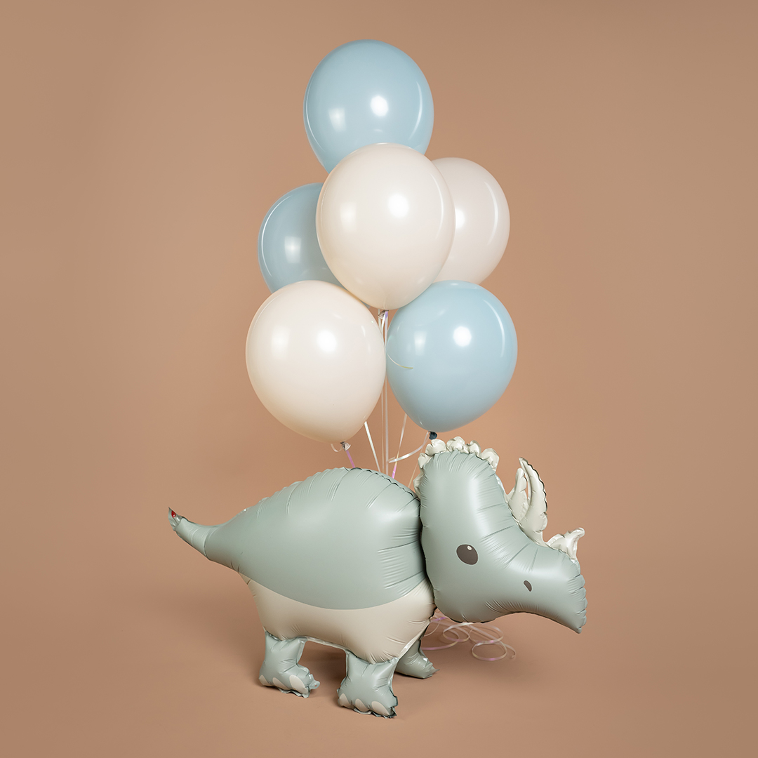 Шар (40''/102 см) Фигура 3D, Динозавр Трицератопс, Сатин, 1 шт.