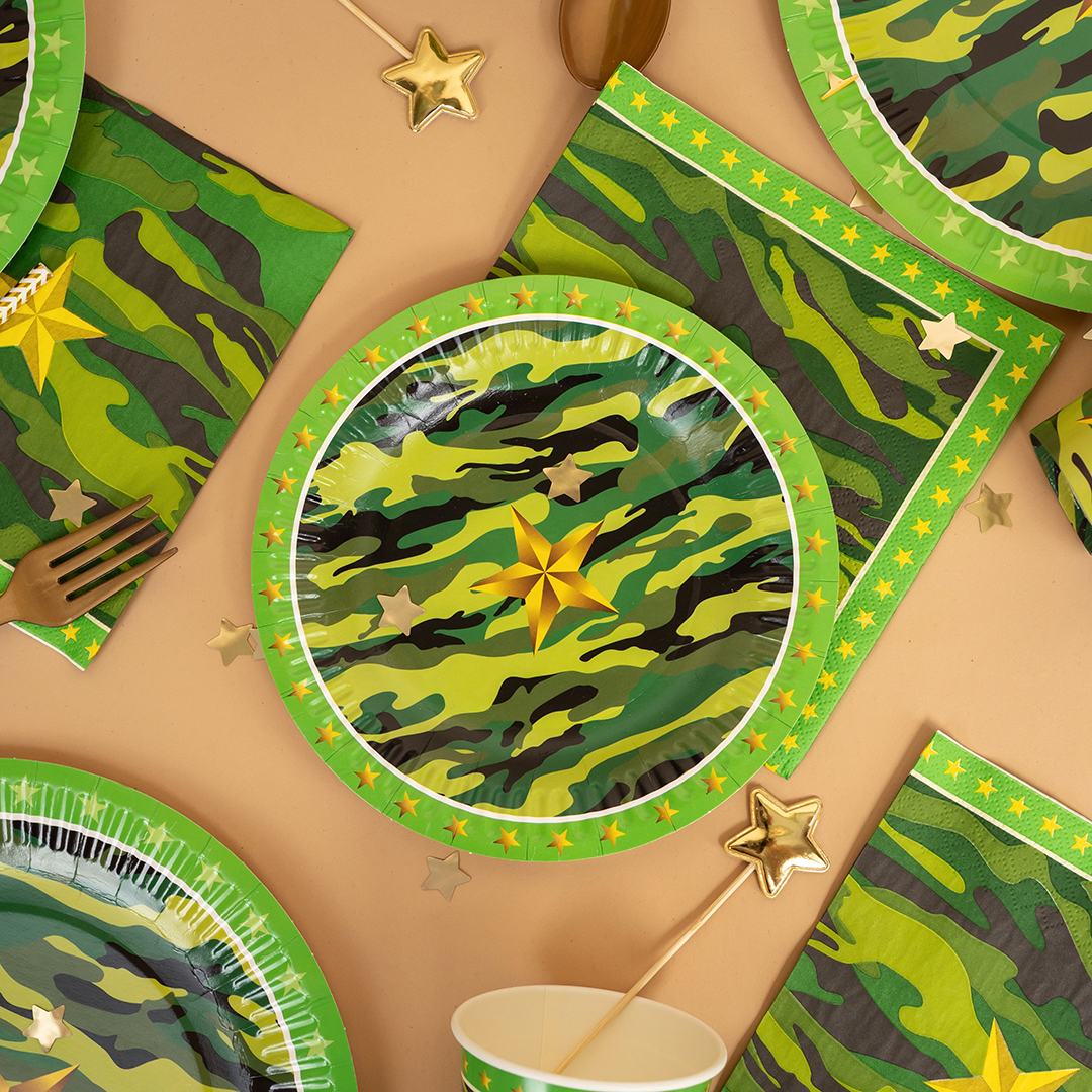 Тарелки (7''/18 см) Звездный Камуфляж, 6 шт.