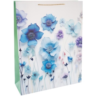 Пакет подарочный, 210гр, Цветочная мелодия, Дизайн №4, 55*43*15 см, 1 шт.