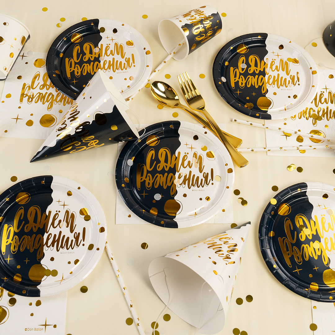 Вилки, Золото, Металлик, 18 см, 10 шт. в упак. 