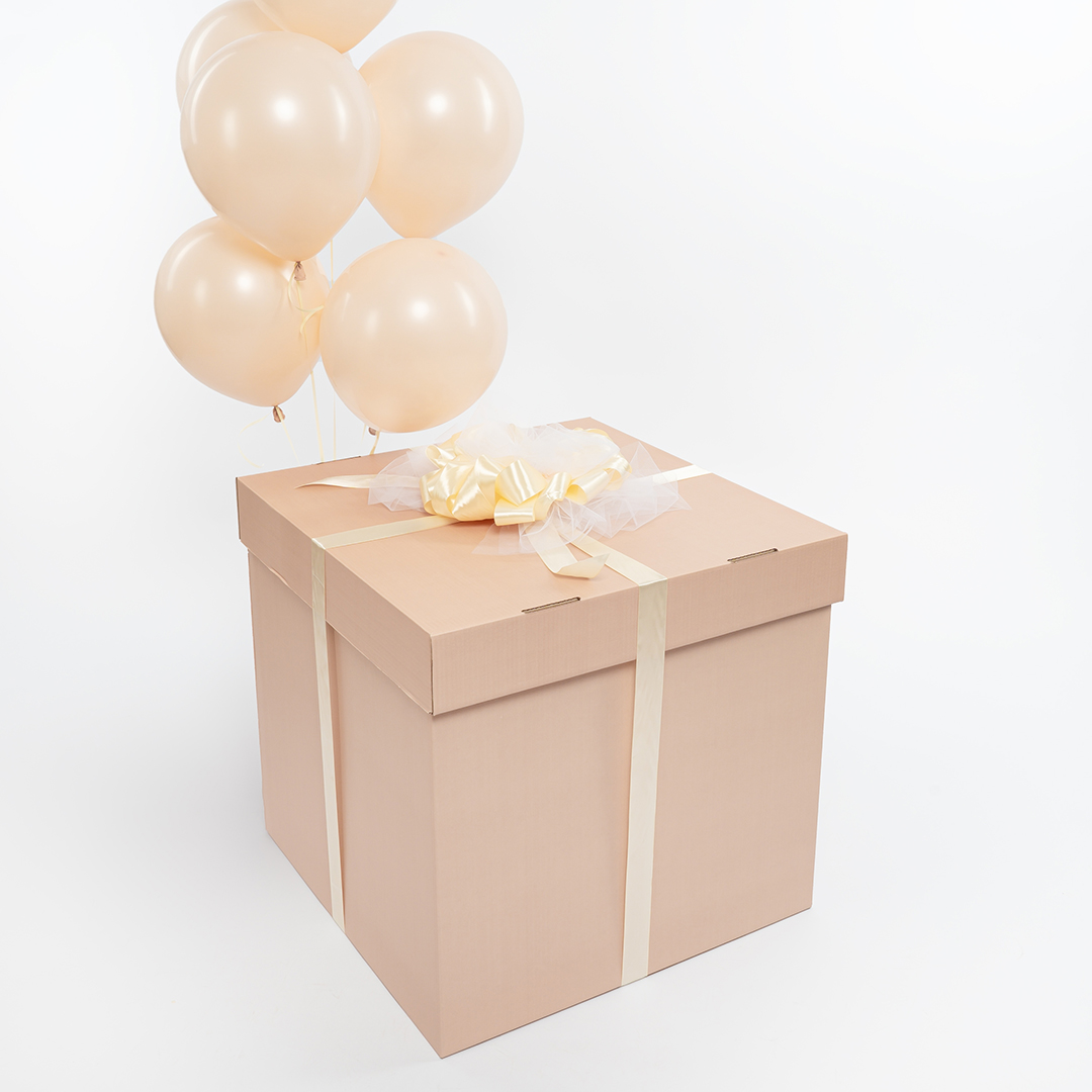 Лента атласная (5 см*22,85 м) Белое золото, 1 шт.