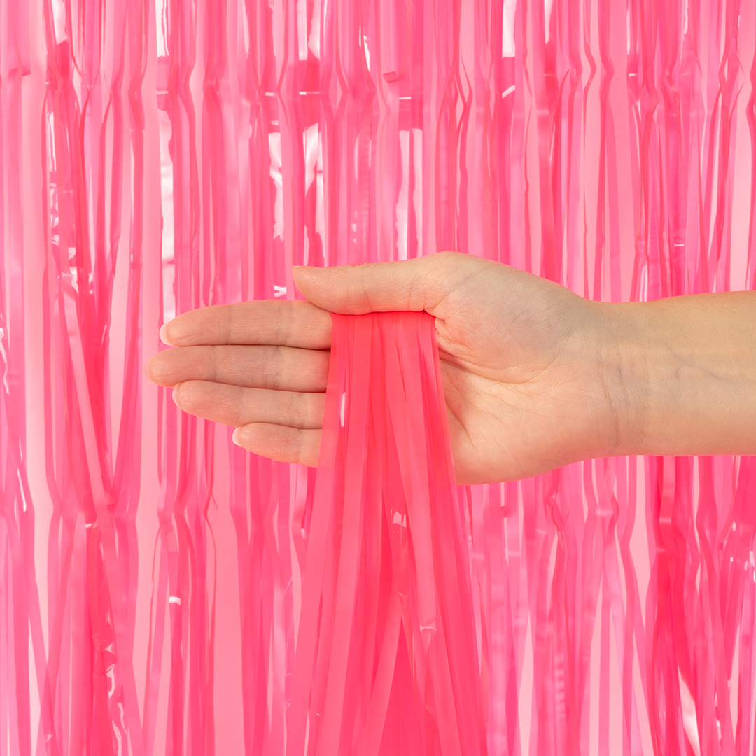 Занавес Дождик Сочный цвет, Розовый, 100*200 см, 1 шт.