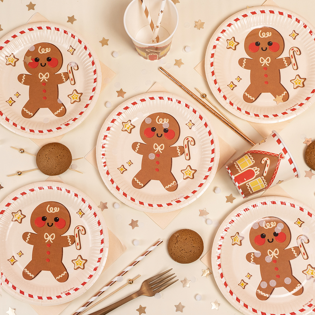 Стаканы (250 мл) Пряничный человечек, 6 шт.