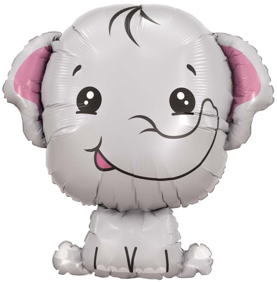 Шар (31''/79 см) Фигура, Слоненок, 1 шт. в уп.