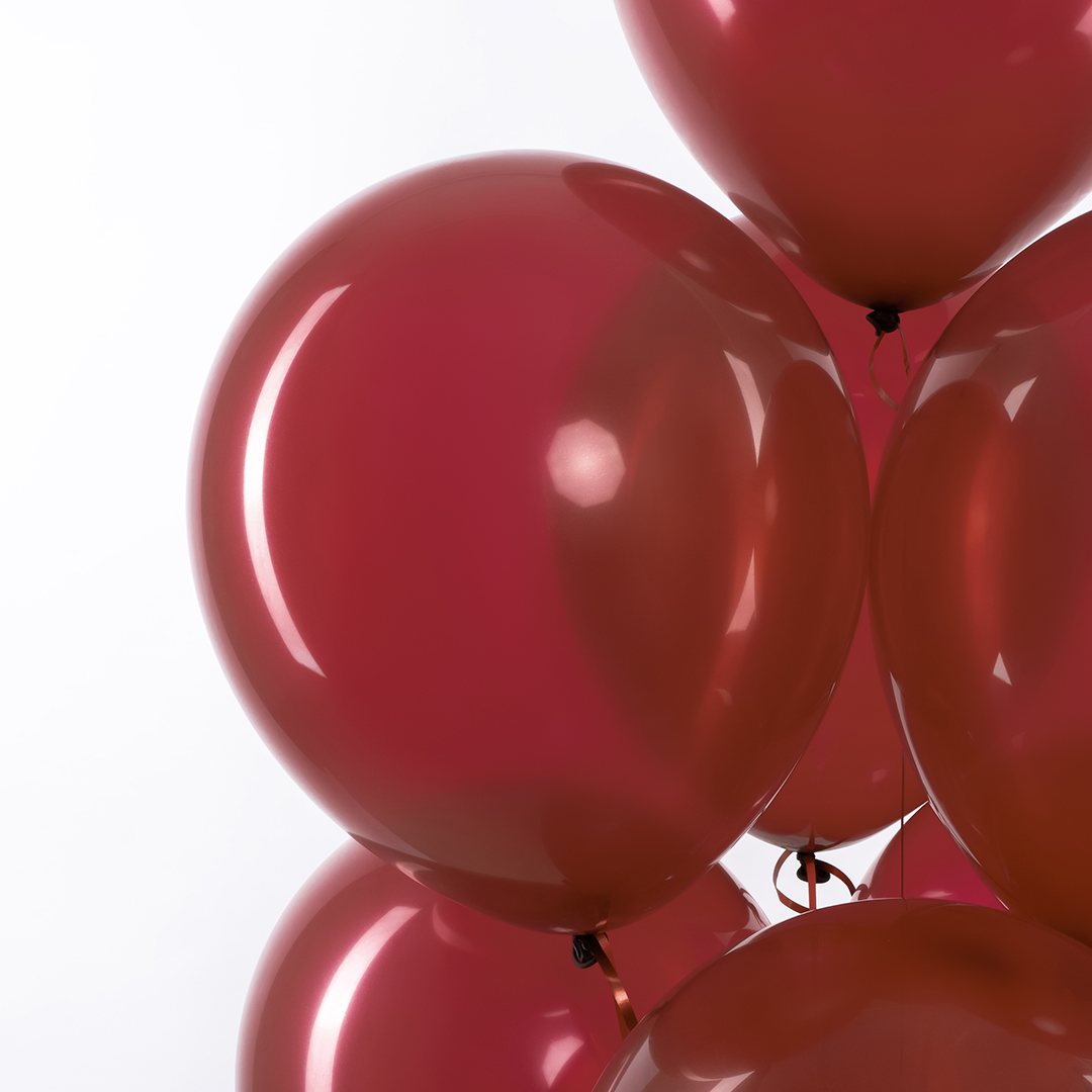 Шар (12''/30 см), Бургундия, пастель ретро, 100 шт.