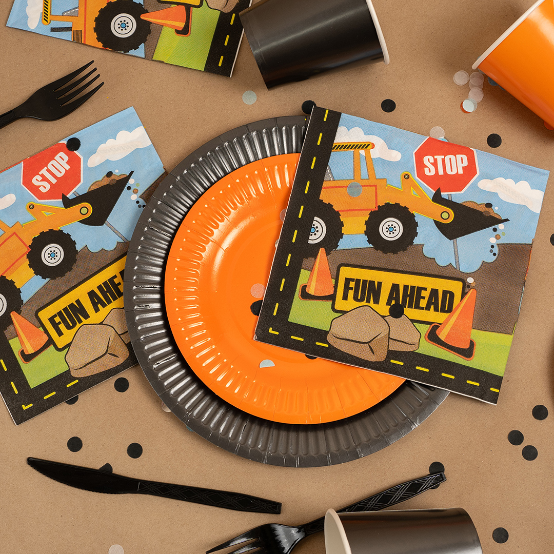 Сервировочные салфетки, Детская спецтехника, 33*33 см, 12 шт.