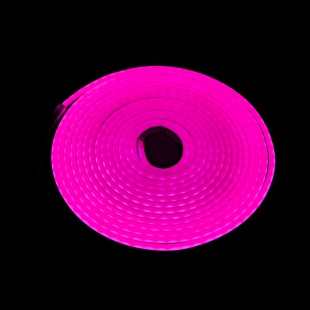 Светодиодная гирлянда, Дюралайт 120 Led/м, с адаптером, 6*12мм,12v, 5 м. Розово-фиолетовый, 1 шт.