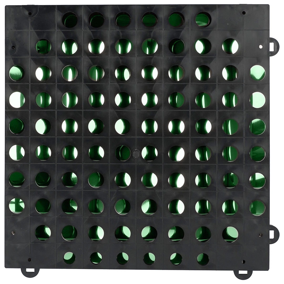 Декоративная панель Пайетки, 30*30 см. Зеленый, Металлик, 1 шт.