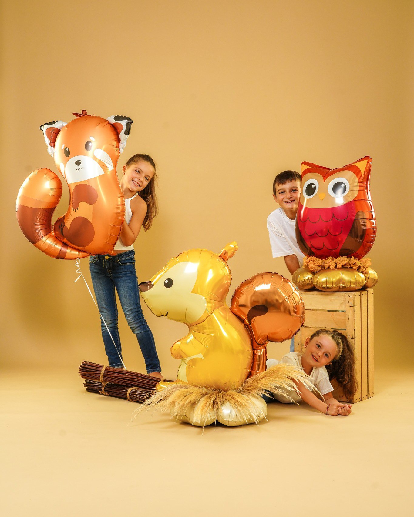 Шар (34''/86 см) Фигура, Красная панда, 1 шт.