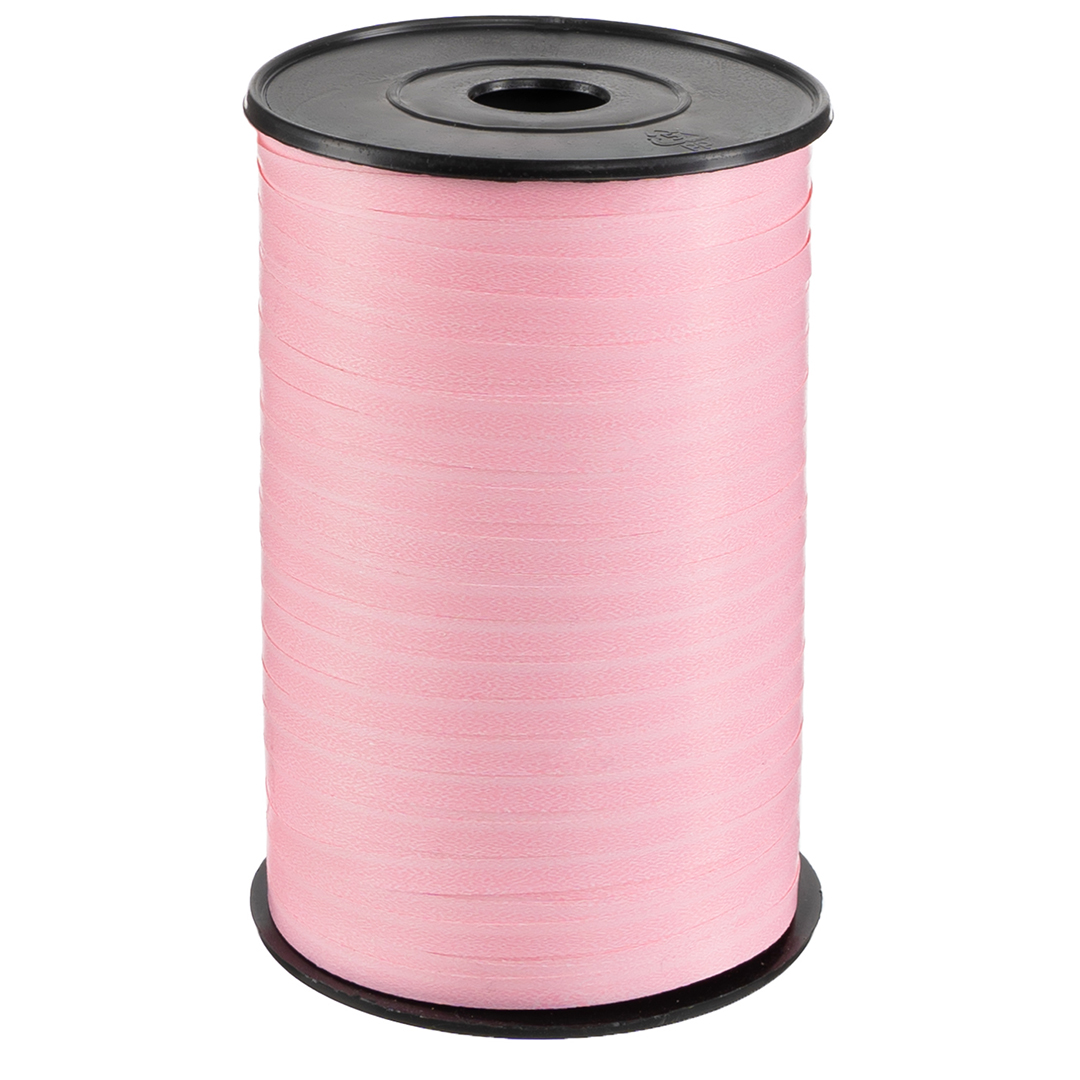 Лента полипропиленовая (0,5 см*500 м) Пудровый/Белый, 1 шт.