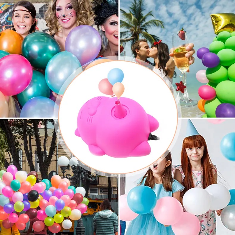 Компрессор, Кот-Лежебок, Ярко-розовый, 300 ватт, 1 шт.