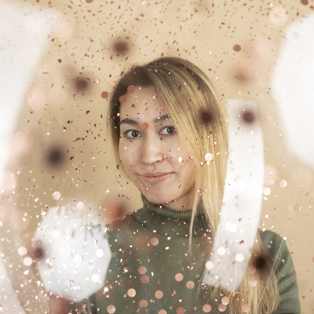 Конфетти дробленые Розовое Золото, Металлик, 20 г.