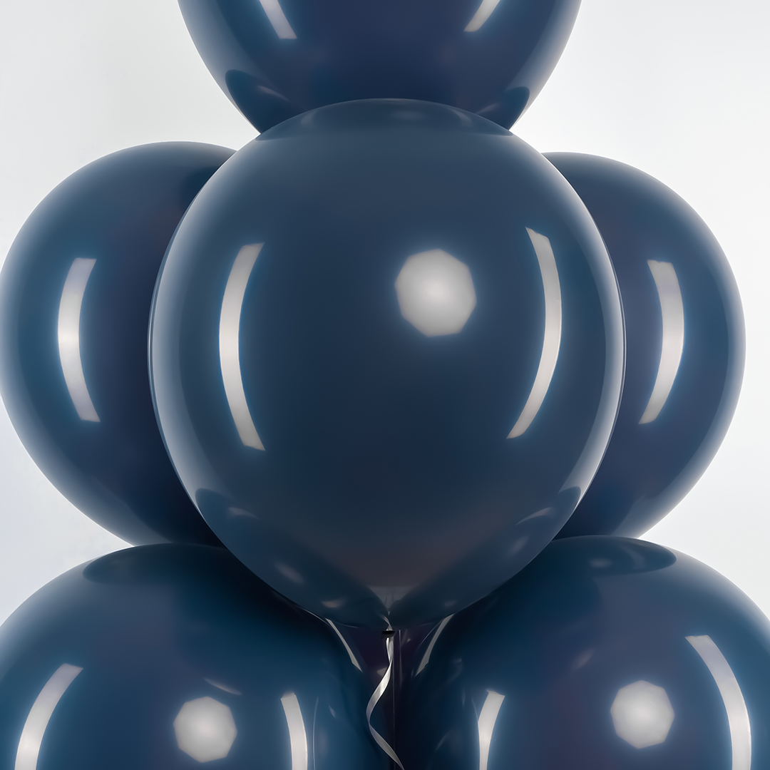 Шар (12''/30 см), Темно-синий, пастель ретро, 100 шт.