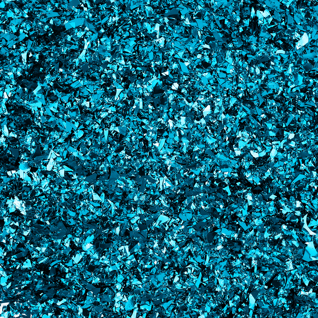 Конфетти дробленые Ярко-голубой, Металлик, 20 г.