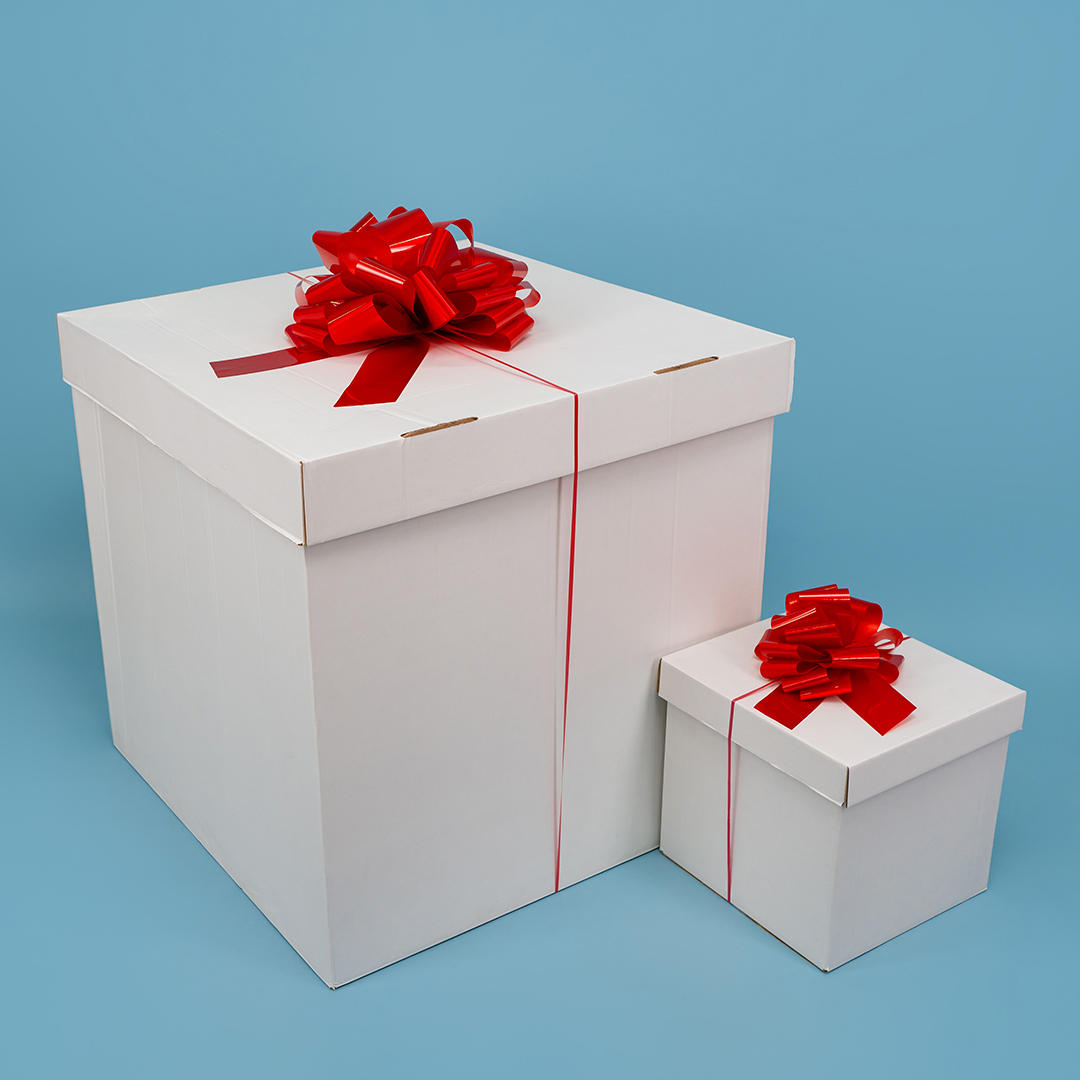 Бант Шар, Красный, Лаковый, 36 см, 1 шт. в упак. 