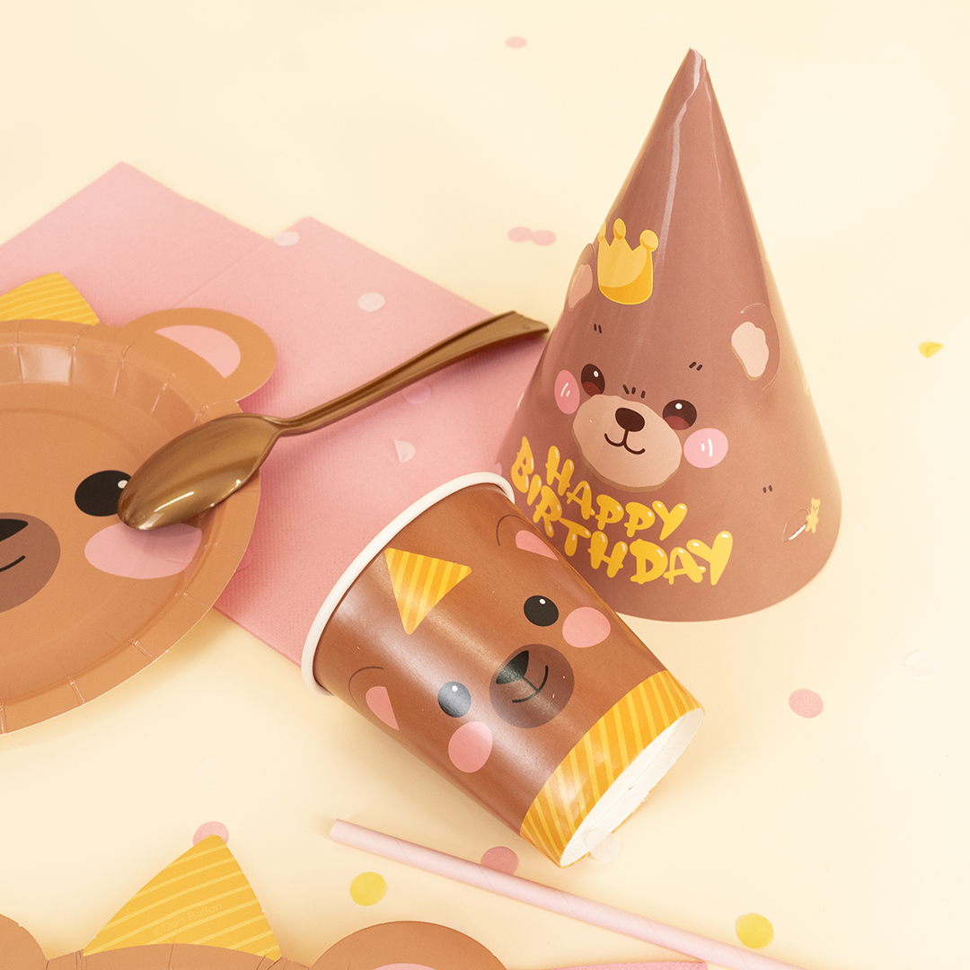 Стаканы (250 мл) Мишка, 6 шт.