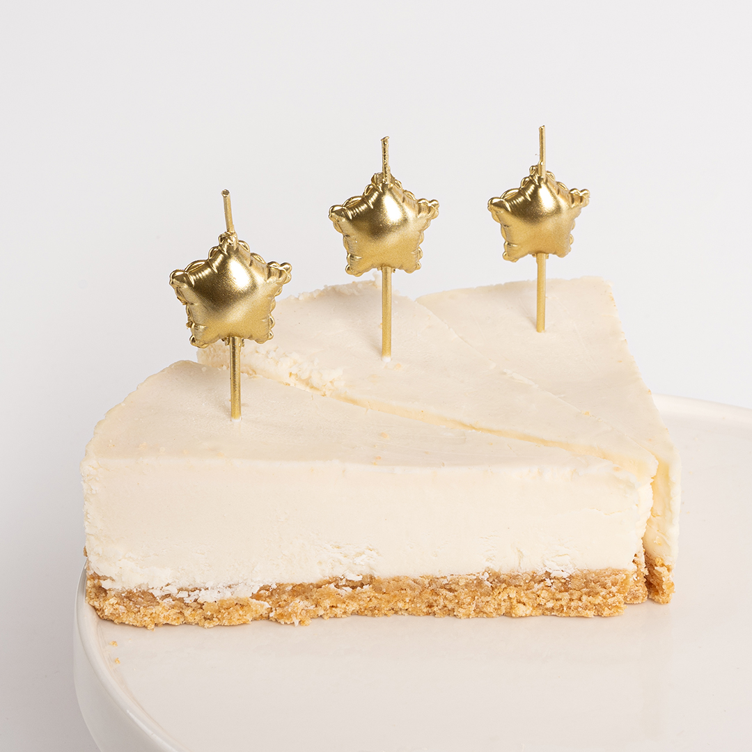 Набор свечей Звезда, Воздушный шар, Золото, 5 шт. с держат.