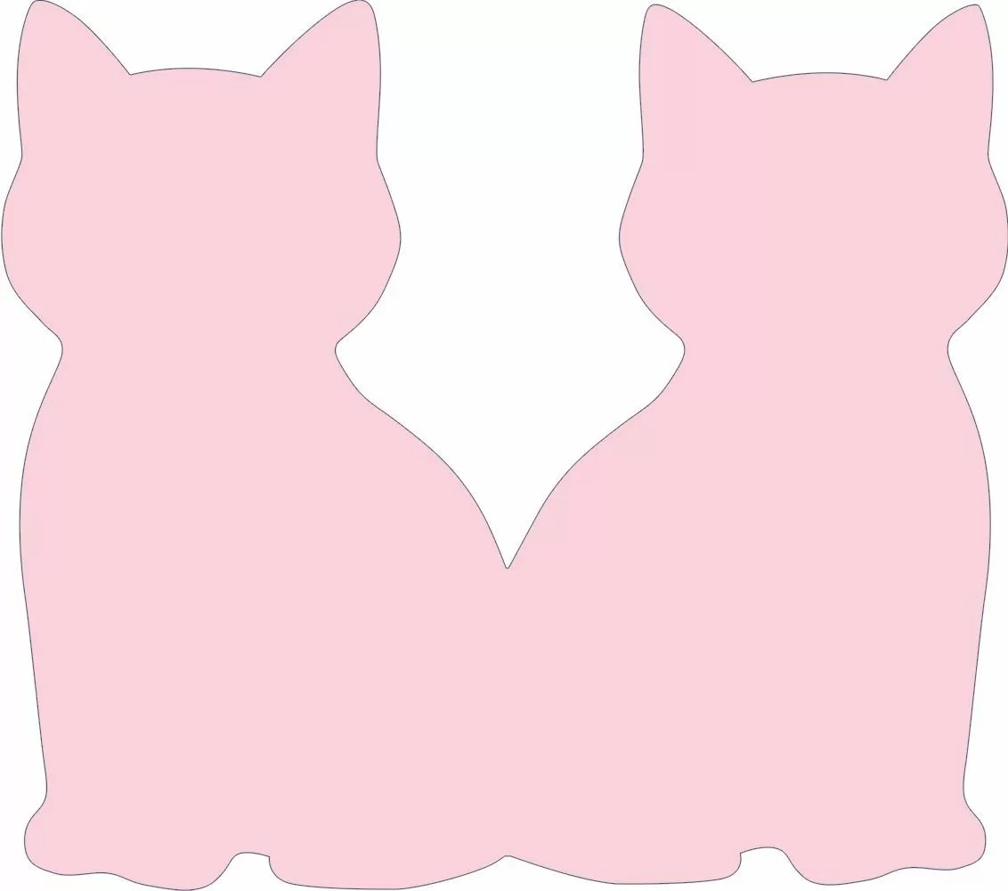 Открытка, Черный котик, 10,4*18,2 см, 10 шт.