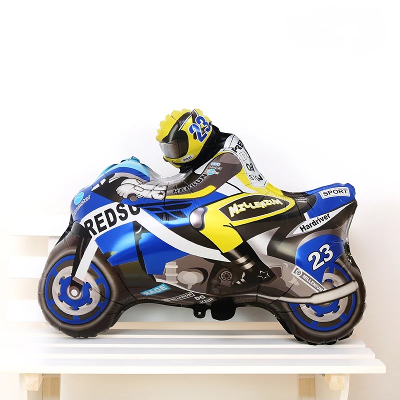 Шар (31''/79 см) Фигура, Мотоцикл, Синий, 1 шт.