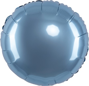Шар (18''/46 см) Круг, Стальной синий, Сатин, 1 шт.