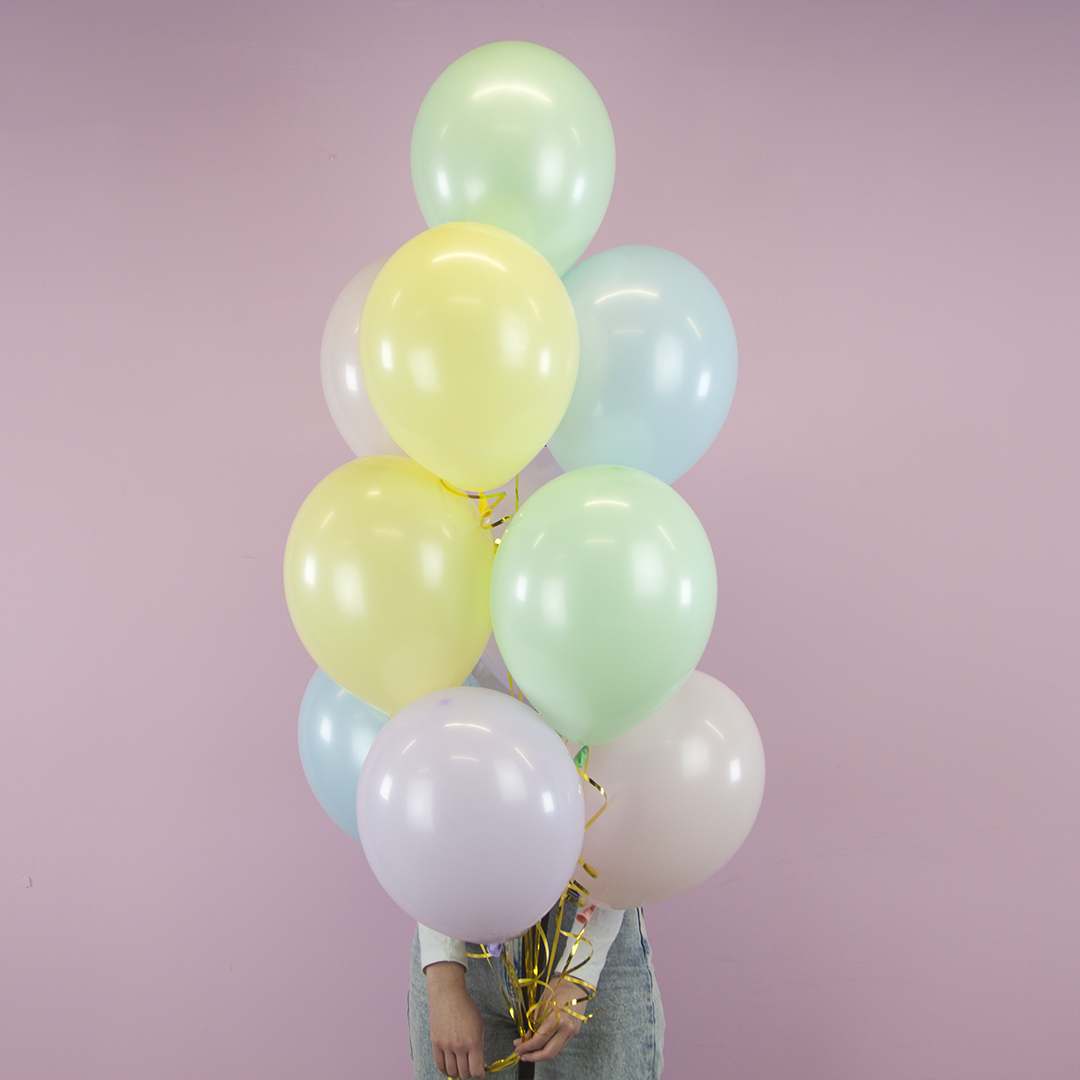 Шар (12''/30 см), Нежная мята, макарунс, 100 шт.