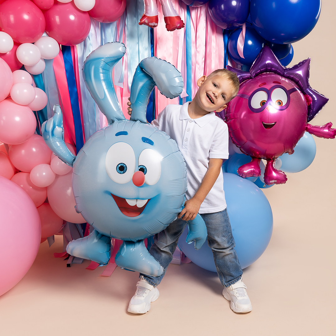 Шар (44''/112 см) Фигура, Смешарики, Крош, 1 шт. в уп.