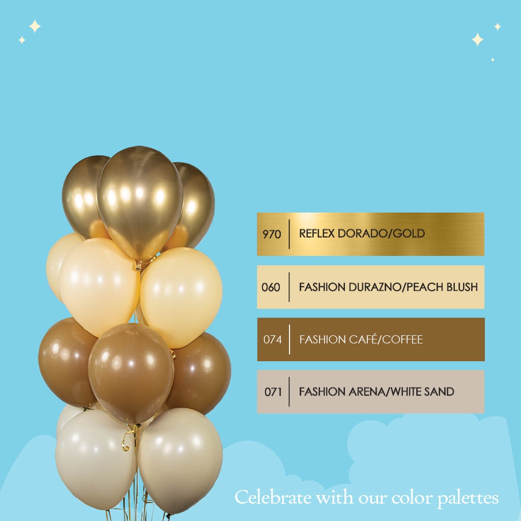 Шар (12''/30 см), Кофе (074), пастель, 12 шт.