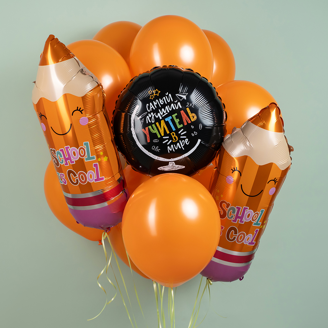 Шар (12''/30 см), Оранжевый, пастель, 100 шт.