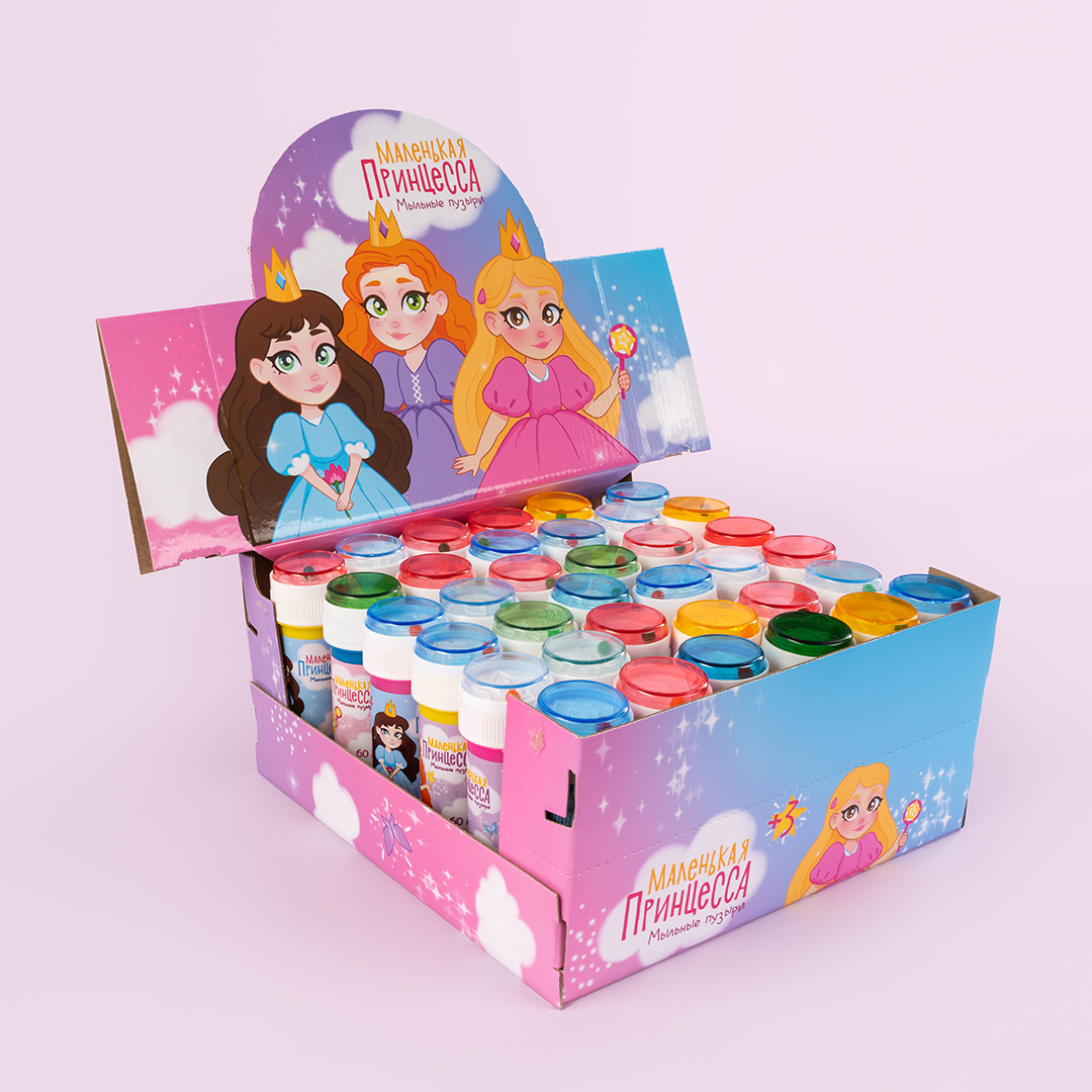 Мыльные пузыри Маленькая принцесса, 60 мл. 36 шт.
