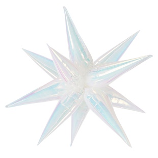 Шар 3D (40''/102 см) Звезда, Составная, Жемчужный, Хамелеон, 1 шт. в уп.