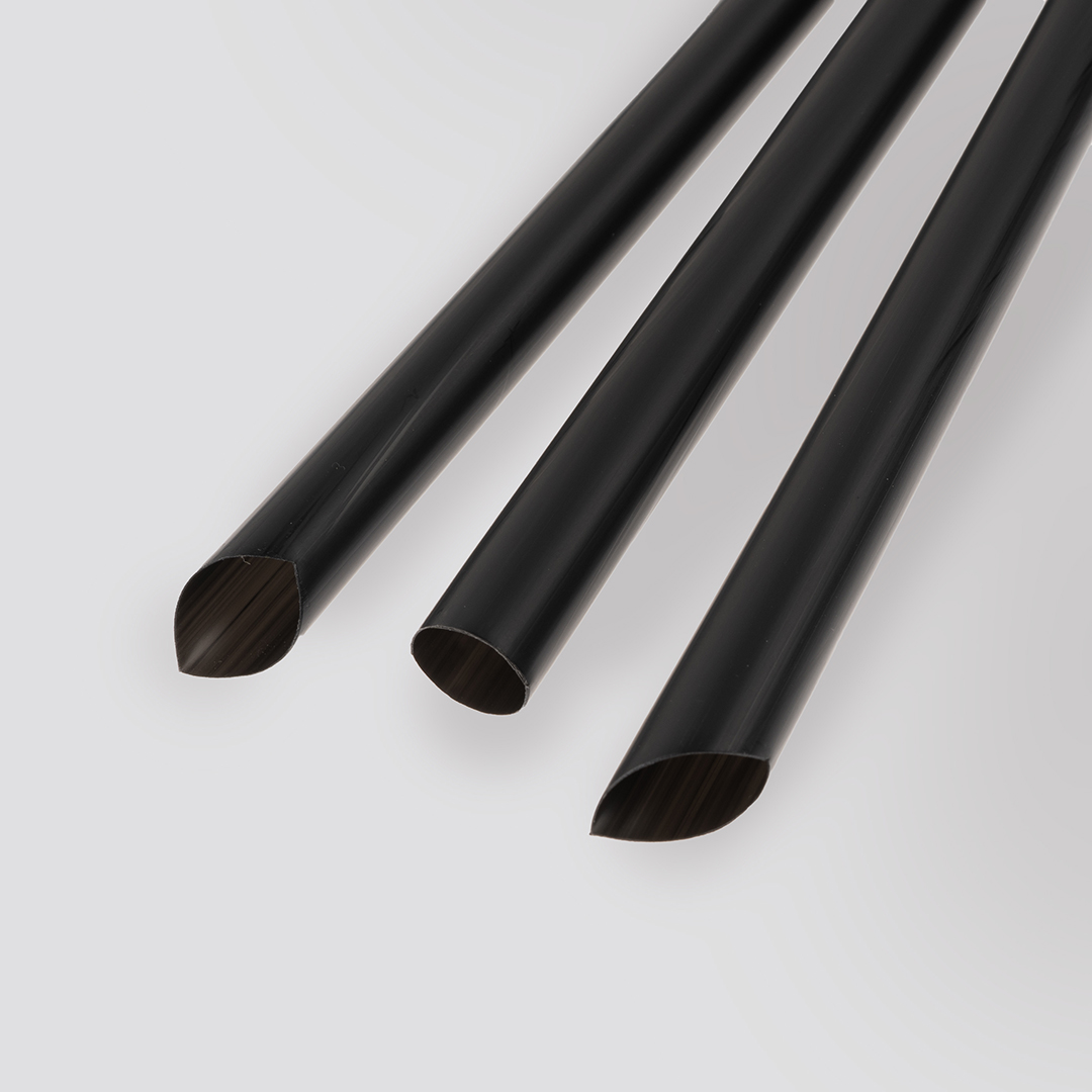 Трубочки для коктейлей (пластик), Широкие, Черный, 50 шт. в упак. 