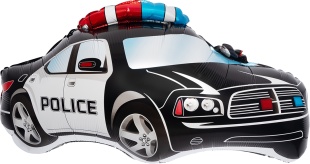 Шар (26''/66 см) Фигура, Полицейская машина, 1 шт. в уп.